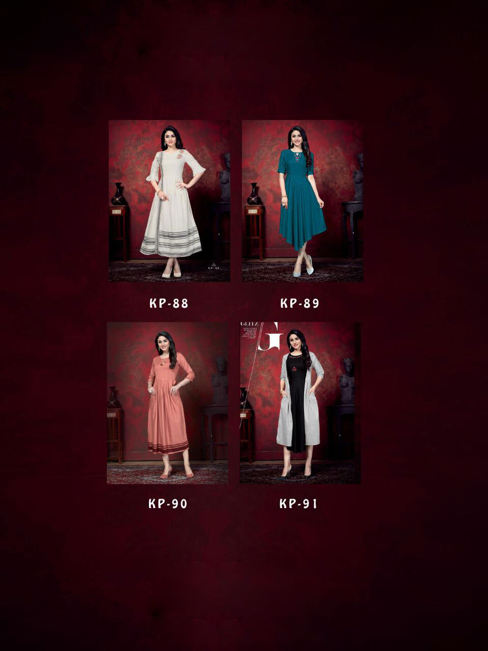 Milky Koi Krisha Cotton Rayon Anarkali Kurti Catalog Milky Koi Krisha Cotton Rayon Anarkali Kurti Catalog